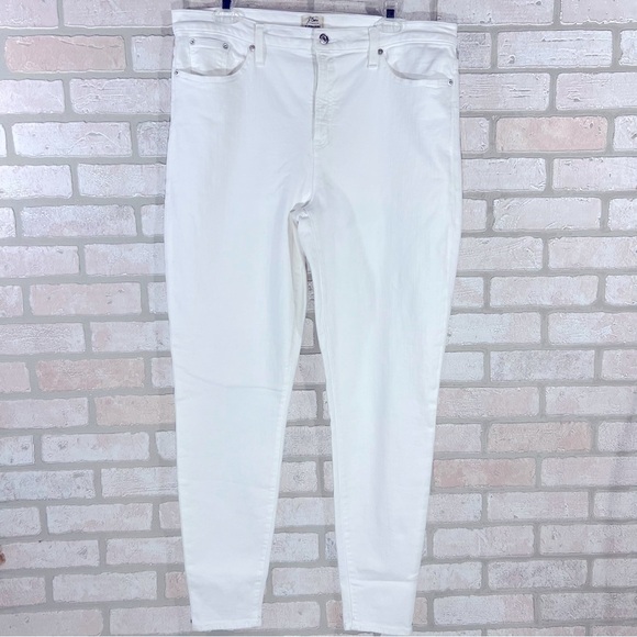 J. Crew NWT High Rise Toothpick Skinny Jeans in White Size 35T - Picture 8 of 11
